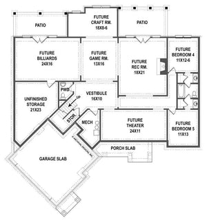 clarita place house plan - archival designs house plans, floor plan