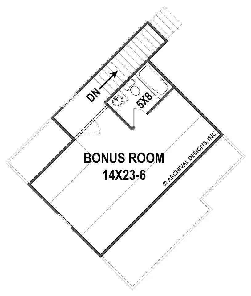Clarita Place House Plan - Archival Designs House Plans, floor plan