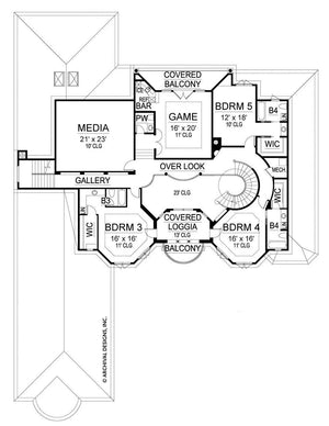cordillera house plan - archival designs house plans, floor plan