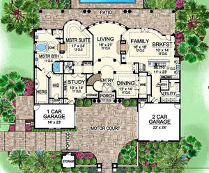 corleone house plan - archival designs house plans, floor plan