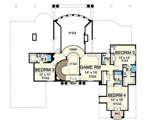 corleone house plan - archival designs house plans, floor plan