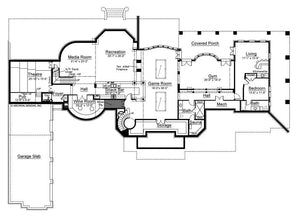 corrineaux estate house plan - archival designs house plans, floor plan
