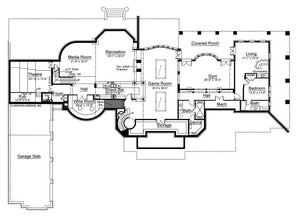 corrineaux estate house plan - archival designs house plans, floor plan