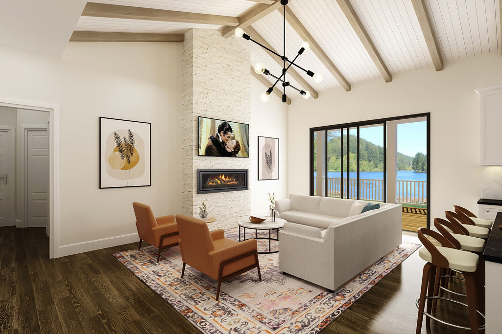 Cream Puff House Plan - Living Room
