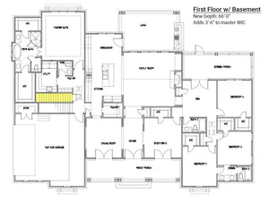 creekview court house plan - archival designs house plans, floor plan