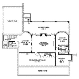 deerfield house plan - archival designs house plans, floor plan