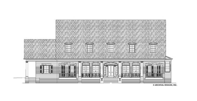 Deerfield House Plan-Elevation Front