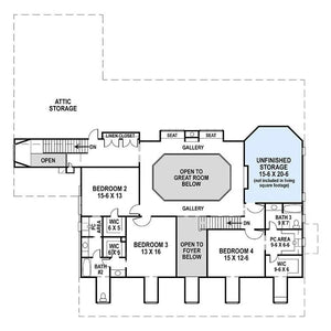 deerfield house plan - archival designs house plans, floor plan