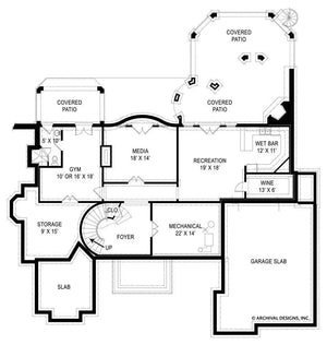 di medici place house plan - archival designs house plans, floor plan