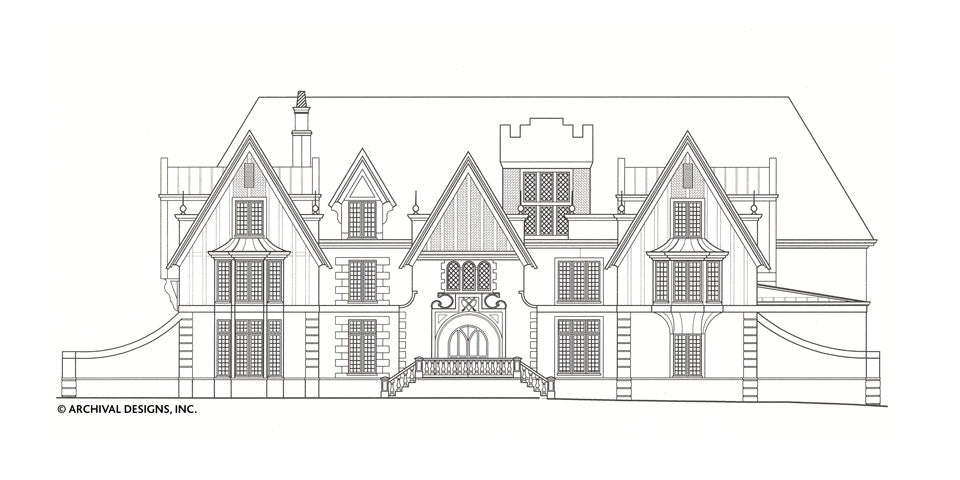 Dysart Castle House Plan-Elevation Front