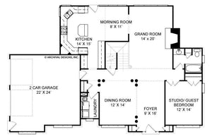 eastcote place house plan - archival designs house plans, floor plan
