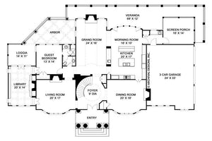 elms house plan - archival designs house plans, floor plan