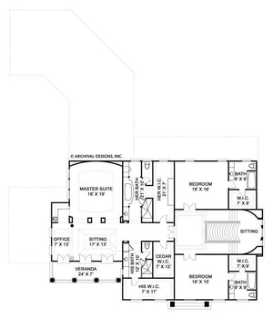 english house plan - archival designs house plans, floor plan
