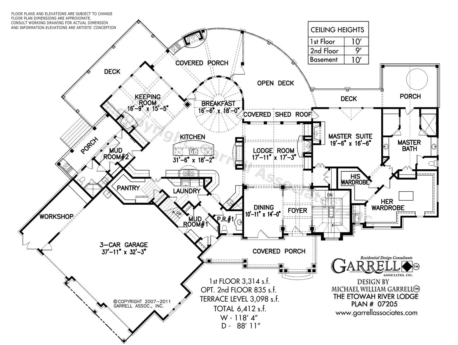 Etowah River Lodge floor plan