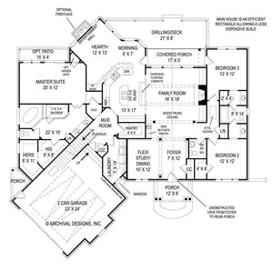 fairlight house plan - archival designs house plans, floor plan