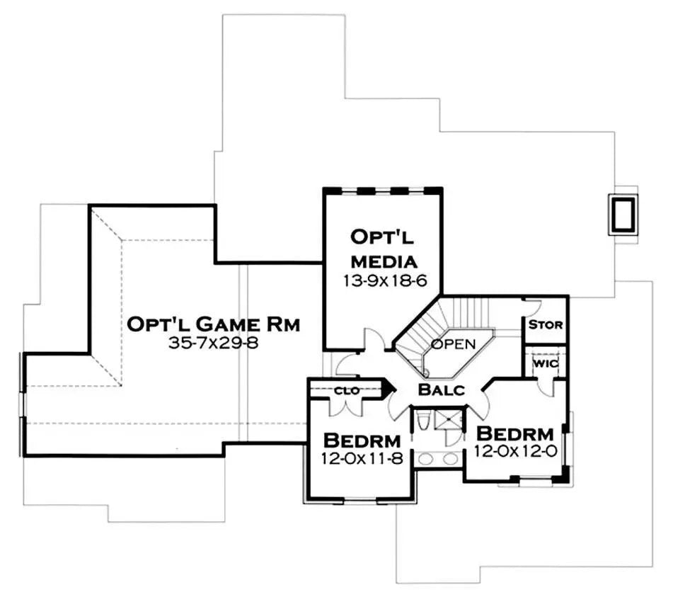 S'Fondare Estate House Plan - Archival Designs House Plans, floor plan
