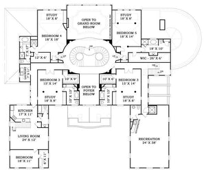 fountainbleau house plan - archival designs house plans, floor plan