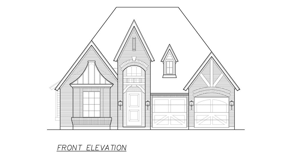 Granite Ridge House Plan - Elevation Front