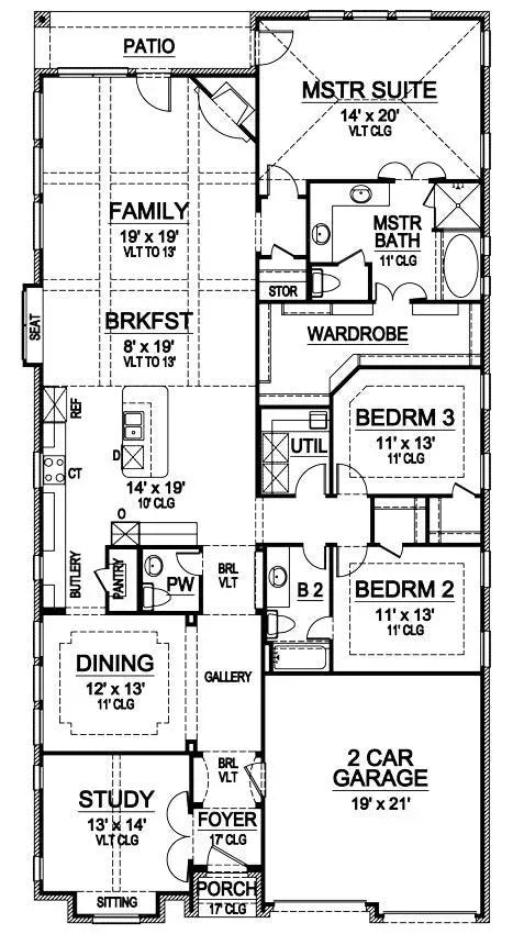 Granite Ridge House Plan - Archival Designs House Plans, floor plan