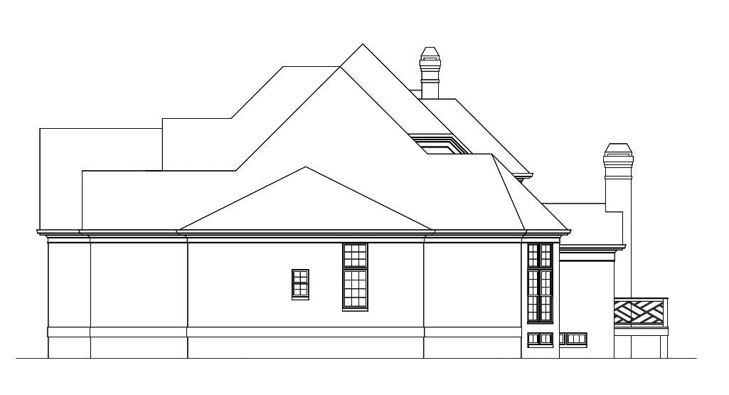 Haddington II House Plans - Elevation Right 