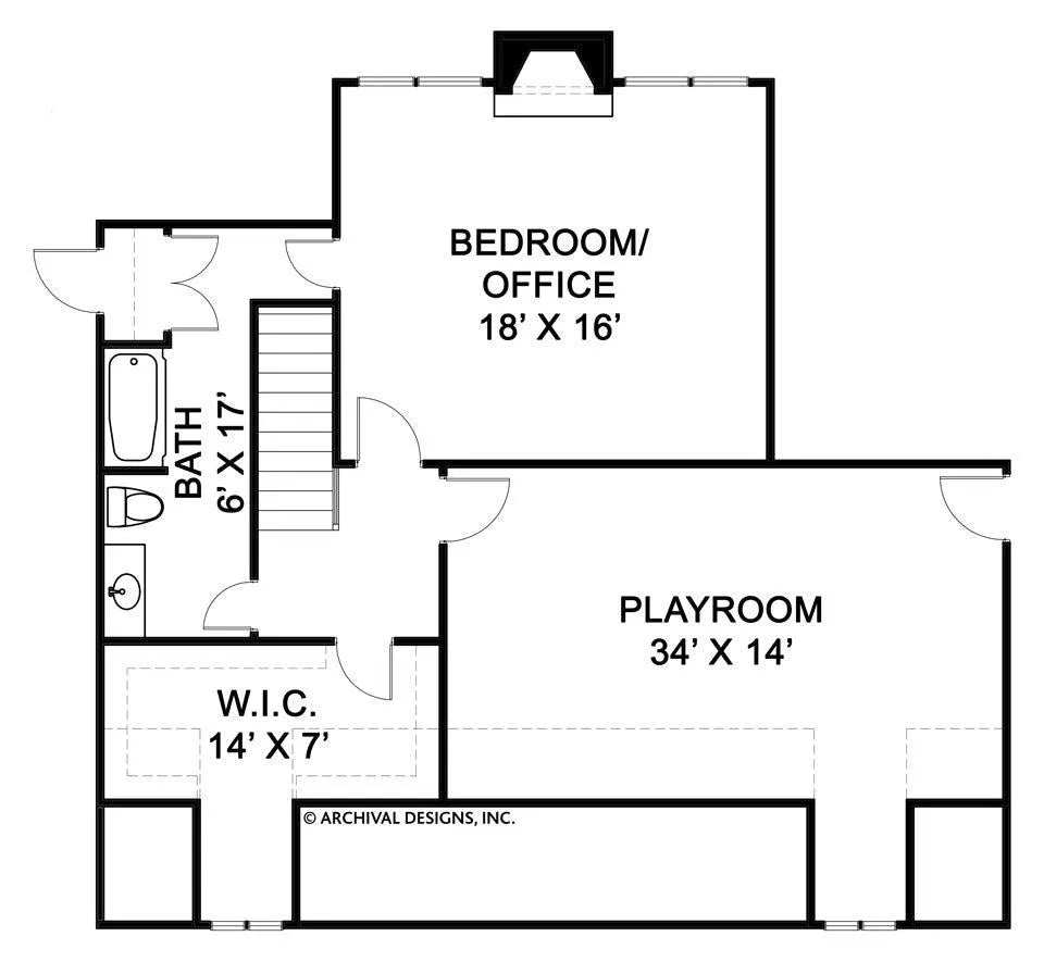 Haistens House Plan - Archival Designs House Plans, floor plan