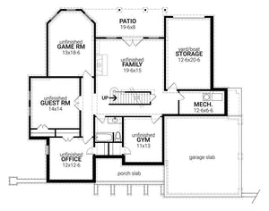 hawksmoore house plan - archival designs house plans, floor plan