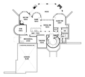 hennessey house plan - archival designs house plans, floor plan