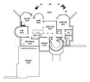 hennessey house plan - archival designs house plans, floor plan