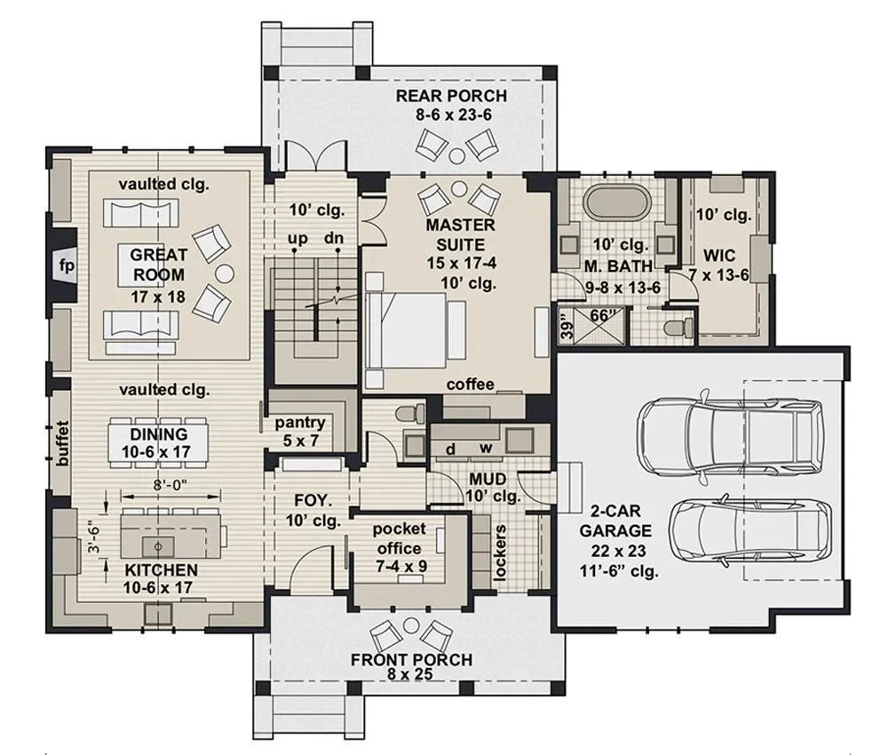 Hidden Brook Farm House Plan - Archival Designs House Plans, floor plan