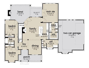 high meadow cabin house plan - archival designs house plans, floor plan