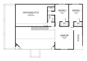 hillside house plan - archival designs house plans, floor plan