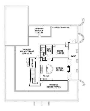 houmas house plan - archival designs house plans, floor plan