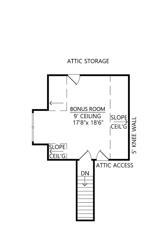 Jasper House Plan Floor Plan - Second