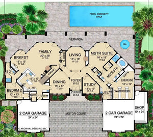 katheko house plan - archival designs house plans, floor plan