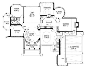 kildare castle house plan - archival designs house plans, floor plan
