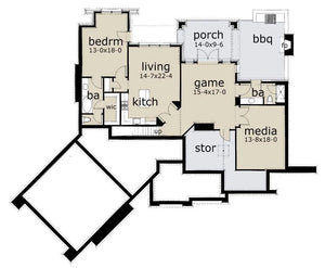 l'attesa di vita house plan - archival designs house plans, floor plan