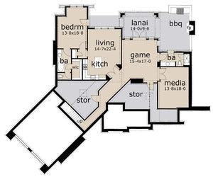 l'attesa di vita house plan - archival designs house plans. floor plan