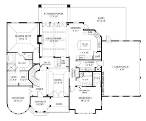 la vogue house plan - archival designs house plans, floor plan