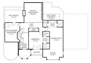 la vogue house plan - archival designs house plans, floor plan