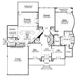 latrobe house plan - archival designs house plans, floor plan