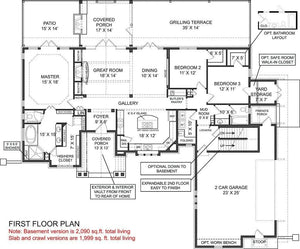 laurel house plan - archival designs house plans, floor plan