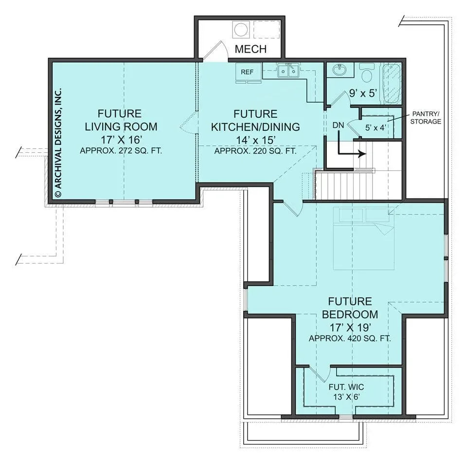 Laurel House Plan - Archival Designs House Plans, floor plan