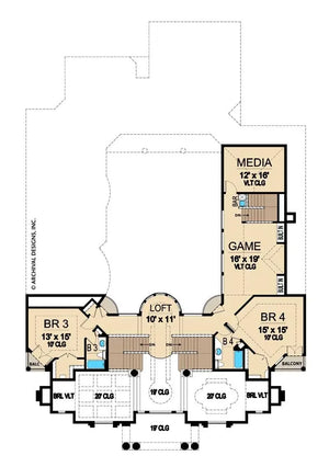 lochinvar house plan - archival designs house plans, floor plan