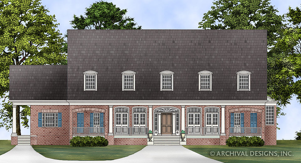 Deerfield House Plan-Front View