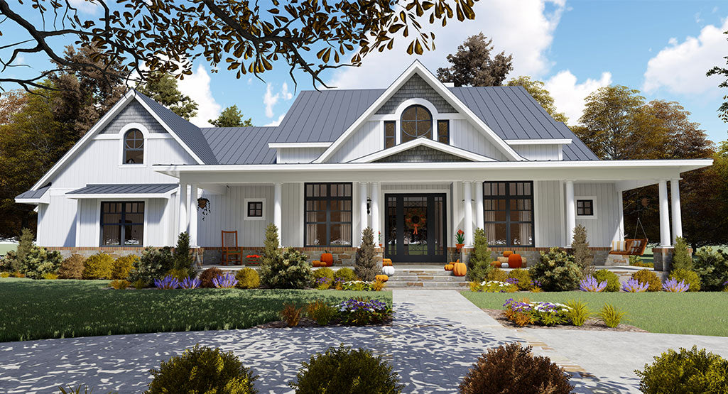 Willow Creek House Plan -Rear 