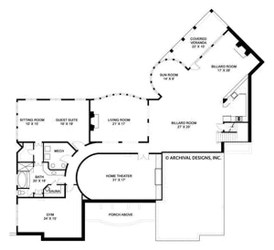 mayerilla house plan - archival designs house plans, floor plan