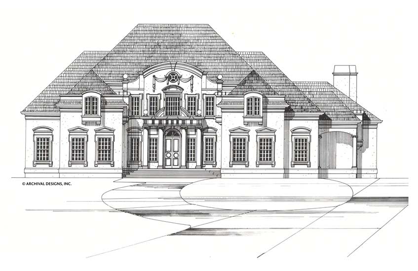 Mayerilla House Plan - Elevation Front 