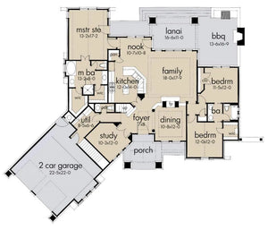 montagna de grazioso house plan - archival designs house plans, floor plan