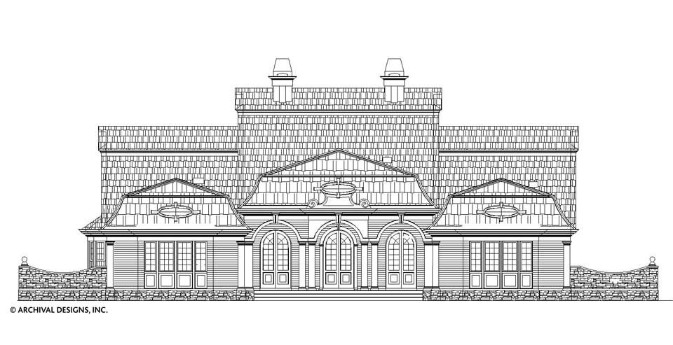 Nantucket House Plan - Elevation Front