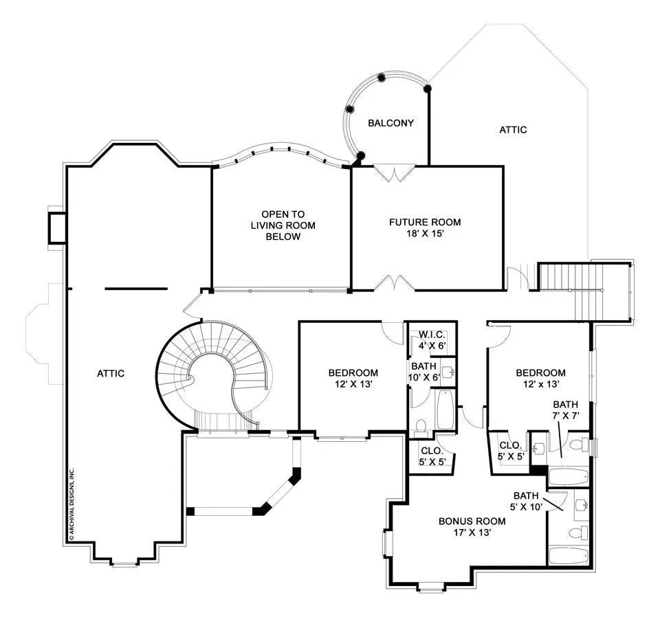 North Star House Plan - Archival Designs House Plans, floor plan
